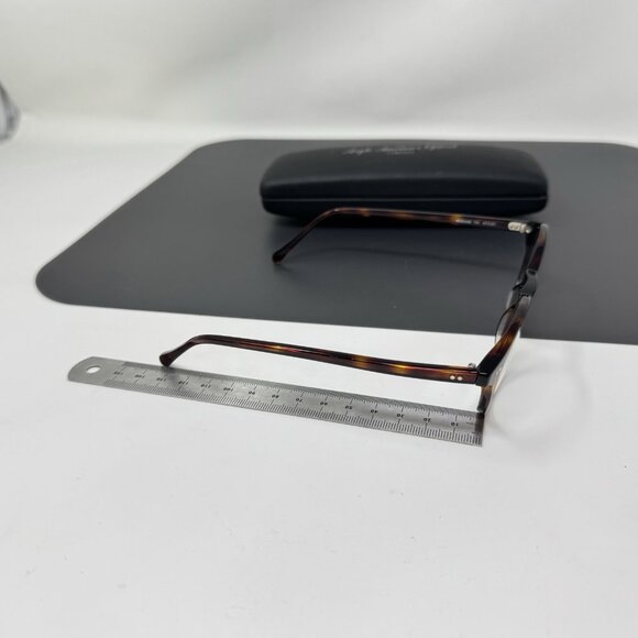 Anglo American Optical Mod 406 TO 47mm Dark Tortoise Glasses England 47 [] 21 - Picture 10 of 12